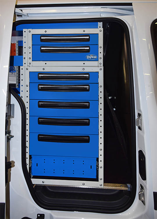 Cassetti rivolti verso l'esterno su Citan Syncro Friuli