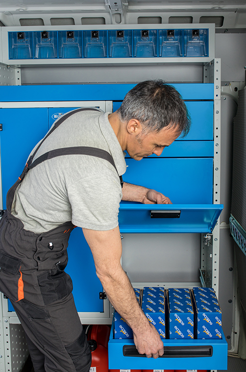 cassetto con antina con doppia altezza Syncro Friuli