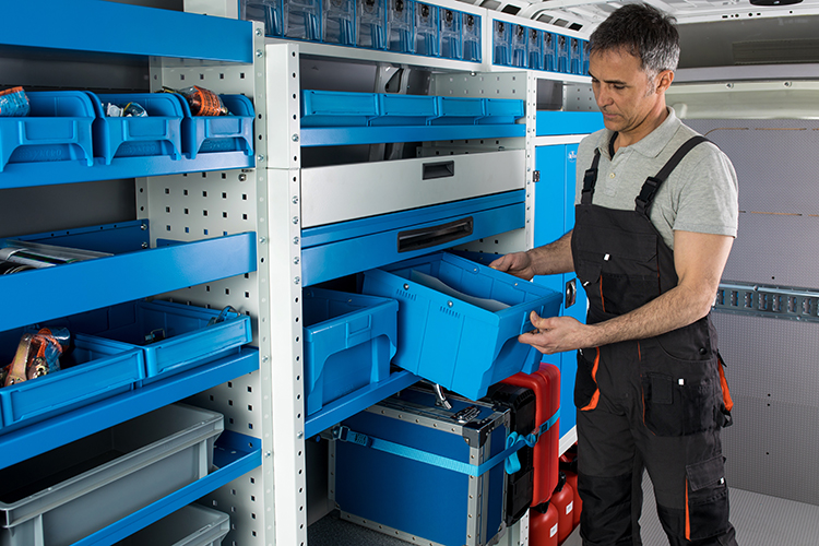 contenitori di grandi dimensioni in plastica estraibili Syncro Friuli